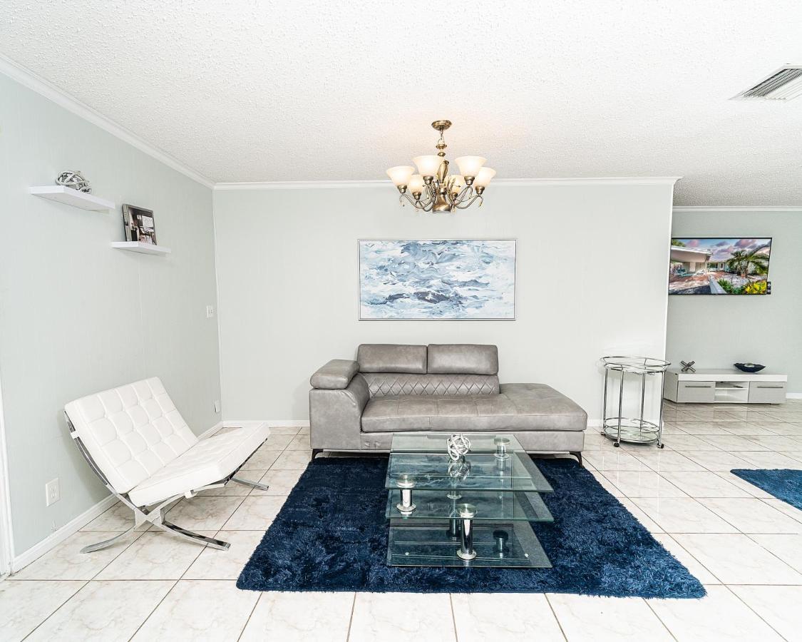 Central Waterfront Villa Salt Wtr Pool Near Beach Fort Lauderdale Extérieur photo