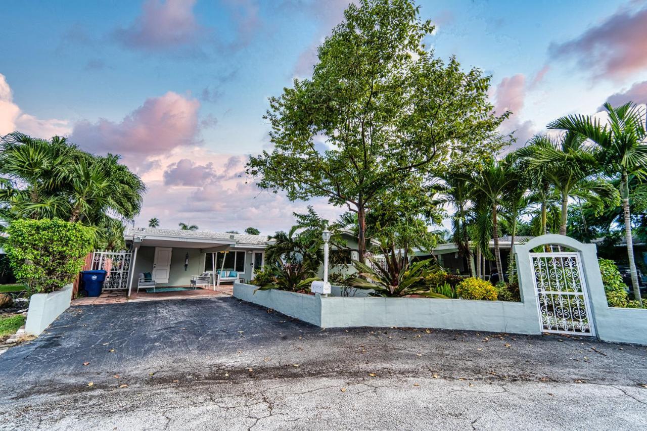 Central Waterfront Villa Salt Wtr Pool Near Beach Fort Lauderdale Extérieur photo