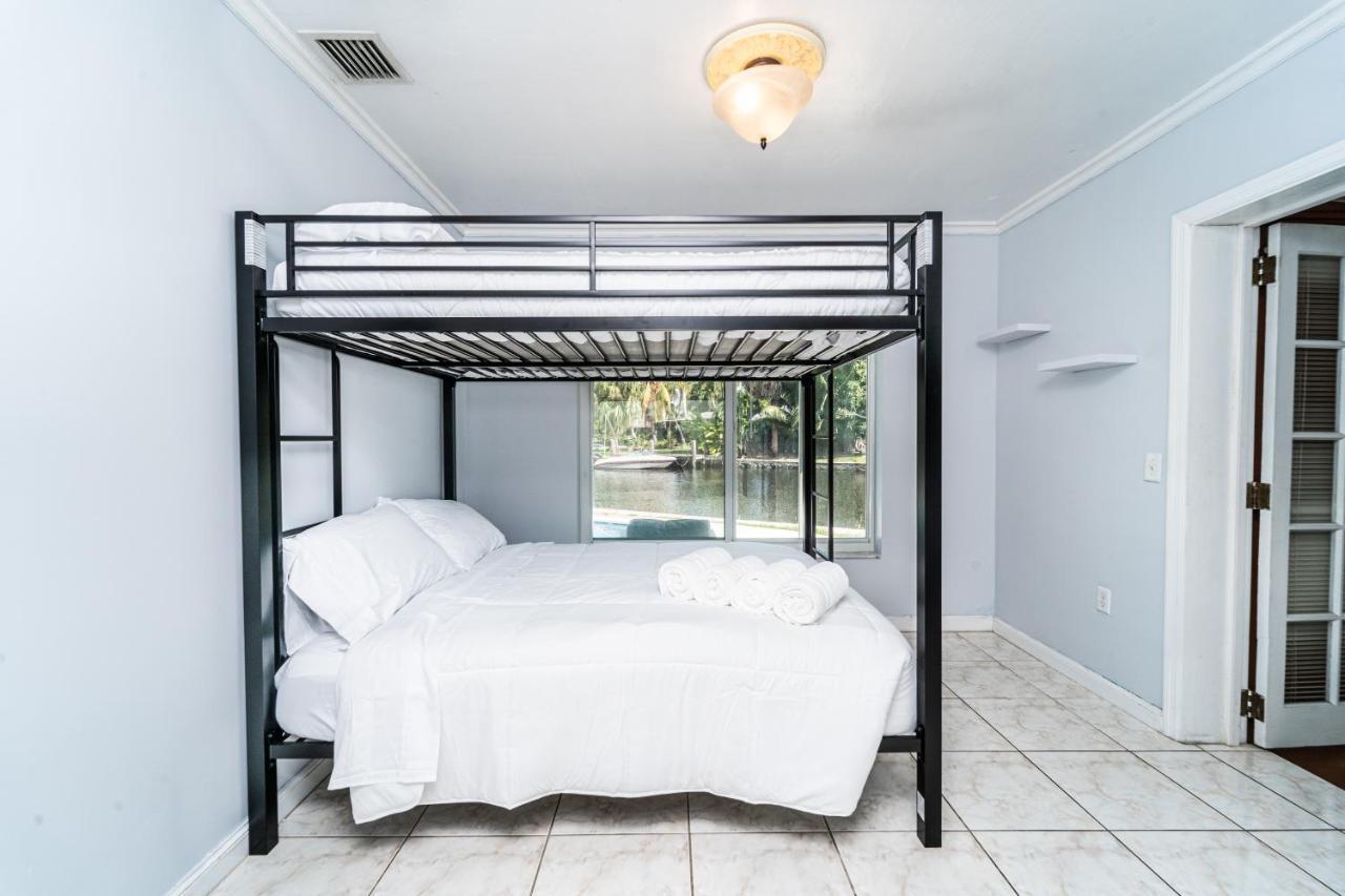 Central Waterfront Villa Salt Wtr Pool Near Beach Fort Lauderdale Extérieur photo