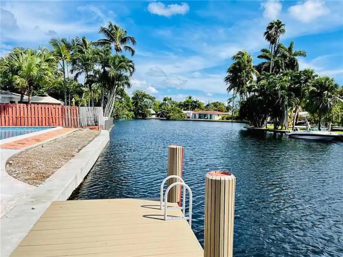 Central Waterfront Villa Salt Wtr Pool Near Beach Fort Lauderdale Extérieur photo